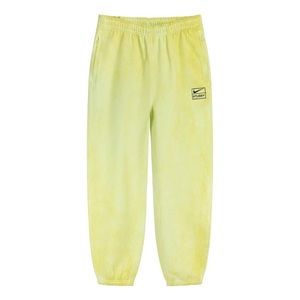 Stussy x Nike NRG Stone Washed Sweat Pants Neon